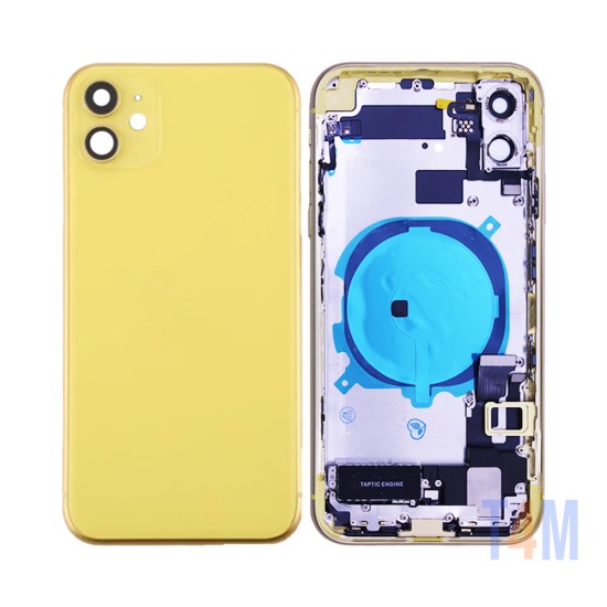 Tapa Trasera con Frame+Flex+Vibrator Apple iPhone 11 Amarillo